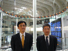 総務部長の美濃口真琴氏と CSR 推進部長の椎名康雄氏